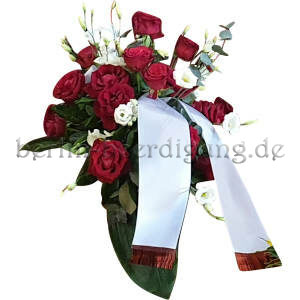 elegantes Blumengesteck rote Rosen